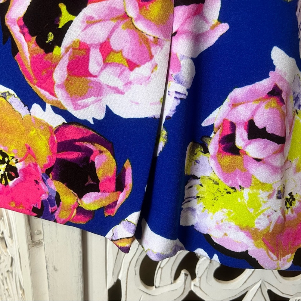 Studio by Tahari Levine Floral Print Dress Size 4 - Picture 8 of 10